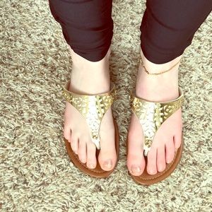 Gold Sandals